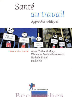 cover image of Santé au travail--Approches critiques
